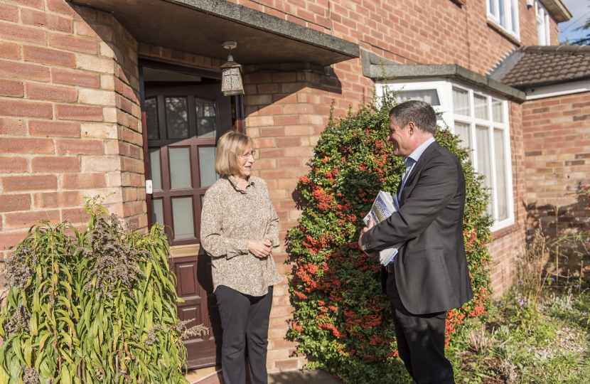 Anthony Browne MP Canvassing South Cambridgeshire